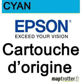  Epson - T7552 - Cartouche d'encre cyan - 4000 pages - C13T755240 