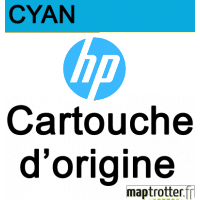 HP - F9J76A - Cartouche d'encre cyan - produit d'origine