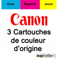 Canon - Multipack CLI-8 C + CLI-8 M + CLI-8 Y - produit d'origine  - 0621B029