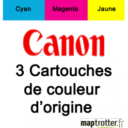 Canon - Multipack CLI-8 C + CLI-8 M + CLI-8 Y - produit d'origine  - 0621B029