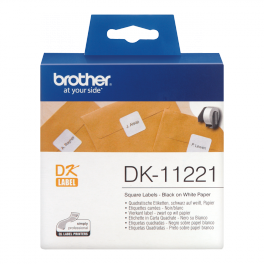 Brother - DK-11221 - Etiquettes carrées (23 x 23 mm) papier - 1000 étiquettes 