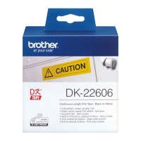 Brother - DK-22606 - Ruban jaune continu support film adhésif de 15 m et largeur 62 mm