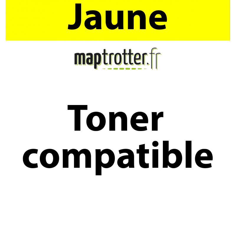 CF412A - 410A - Toner Maptrotter pour HP - encre ISO/IEC 19752 - jaune - 2 300 pages - fabriqué en Allemagne - Référence : RE190