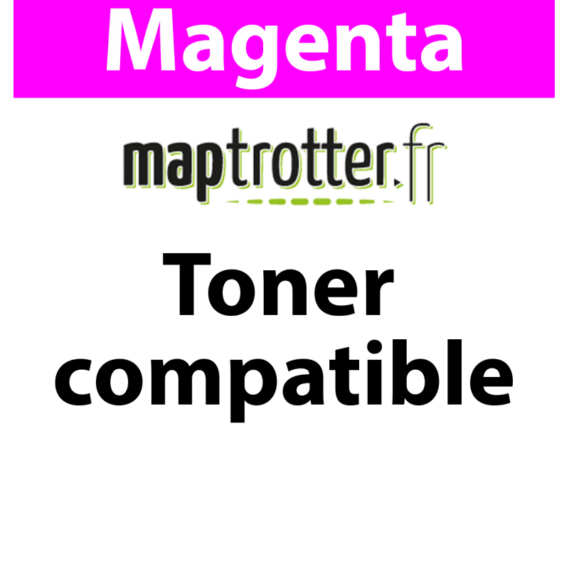 CF413X - 10X - Toner Maptrotter pour HP - encre ISO/IEC 19752 - magenta - 6 500 pages - fabriqué en Allemagne - Référence : RE19