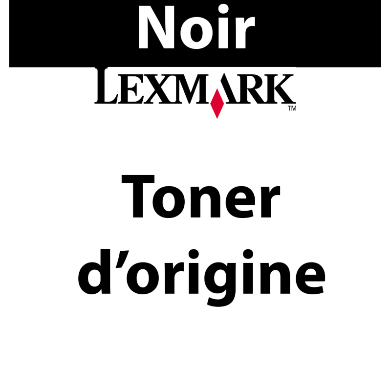 Lexmark - 34036HE - Toner noir - produit d'origne - 6 000 pages 