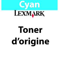 Lexmark - 24B6467 - Toner Cyan - produit d'origine 