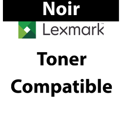 63B2X00; 53B0XA0 - Toner noir Maptrotter compatible Lexmark - 45 000 pages - Référence : RE19031929 