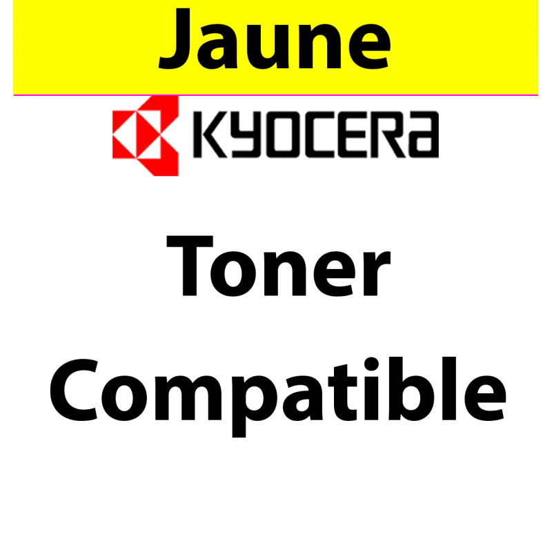 TK-8325Y - Toner jaune Maptrotter compatible Kyocera - 12 000 pages 