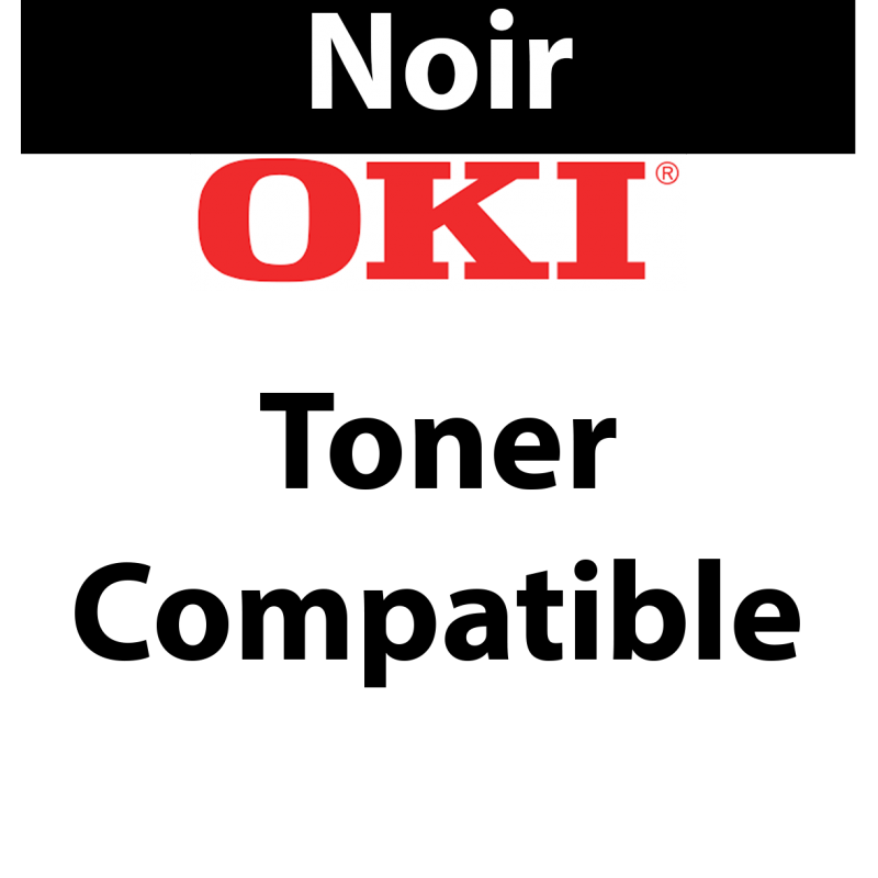 44844508 - Toner noir Maptrotter compatible OKI - 10 000 pages 