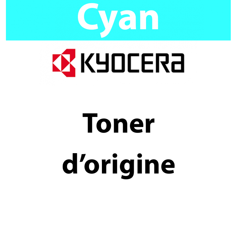 Kyocera - TK-8735C - Toner cyan - produit d'origine Kyocera - 40 000 pages 