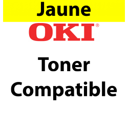 43381905 - Toner jaune Maptrotter compatible OKI - 2 000 pages 