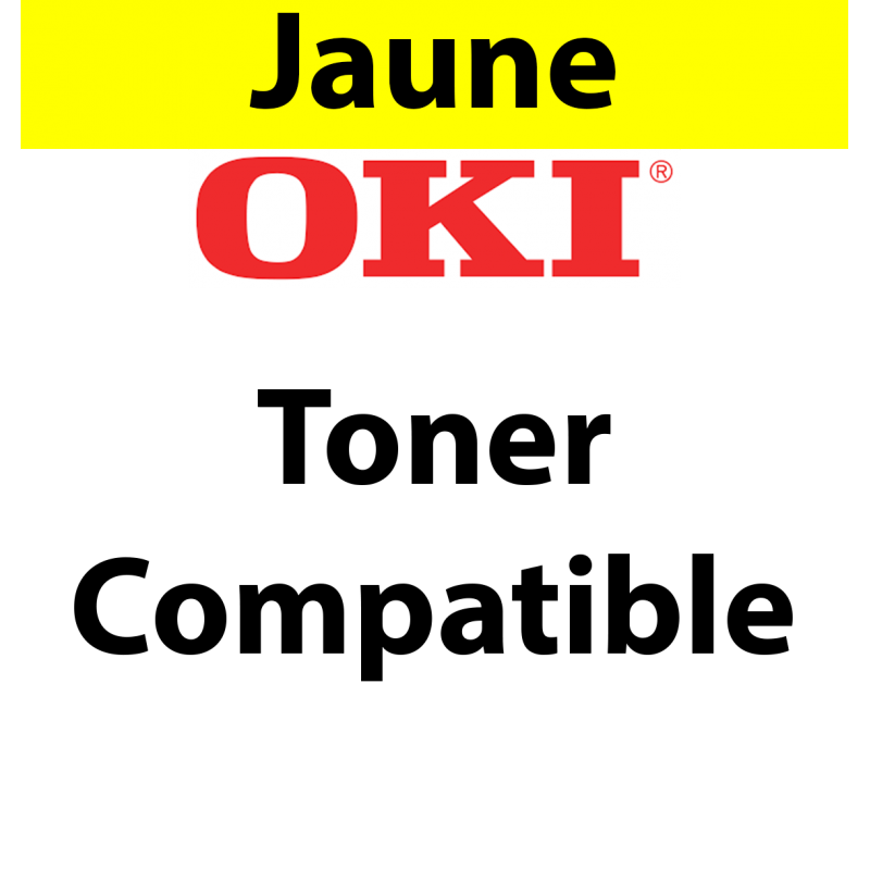 43381905 - Toner jaune Maptrotter compatible OKI - 2 000 pages 