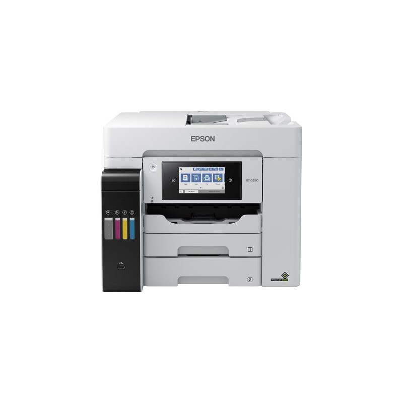 Epson - EcoTank ET-5880 - Multifonctions, impression, copie, scan, fax, couleur, jet d’encre, A4, recto verso en impression, cop