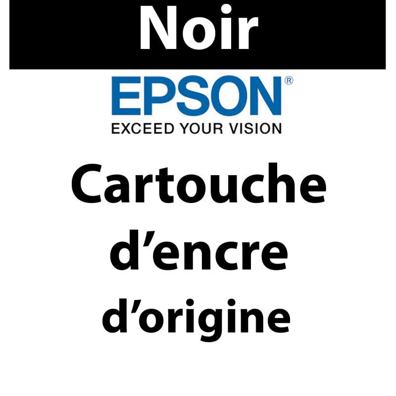 Epson - C13T01C100 - T01C Cartouche d’encre noire, 10 000 pages 