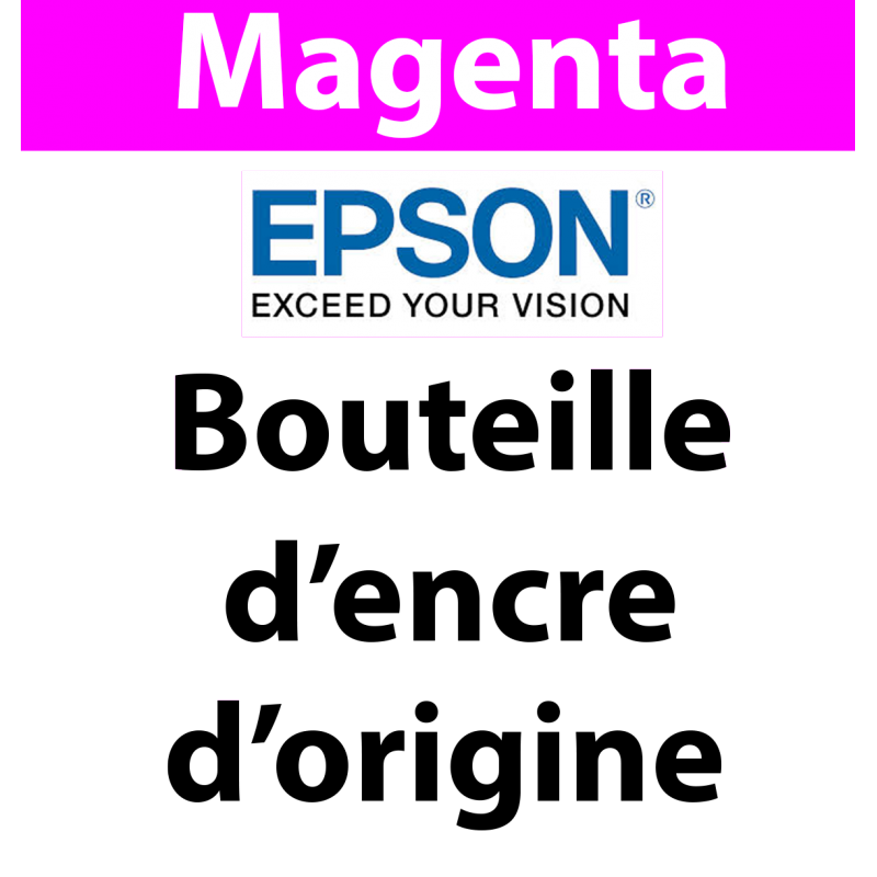 Epson - 113 - C13T06B340 - bouteille d'encre magenta, 70 ml, produit d'origine, 6 000 pages 